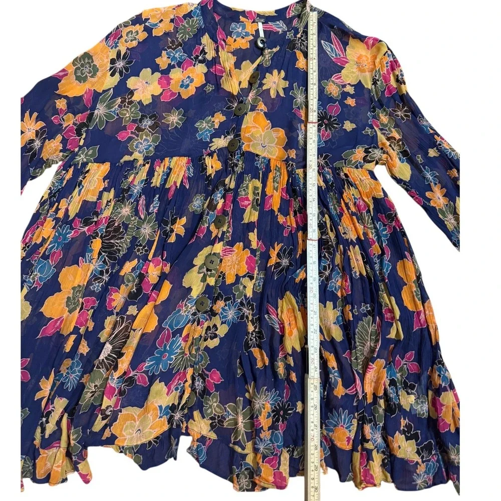 Free‎ People Everything and More Floral Tunic Dress Sz XS